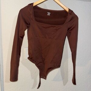 Amazon Chocolate Long Sleeve Bodysuit